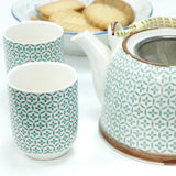 Herbal Teapot Set - Green Mosaic-Herbal Teapot Set-Serenity Gifts