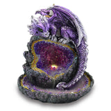 Purple Dragon Backflow Incense Burner with Light-Incense-Serenity Gifts