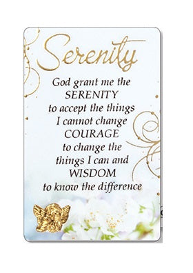 Prayer Card White - Serenity-Prayer Card-Serenity Gifts