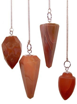 Gemstone Pendulum - Carnelian-Orgonite-Serenity Gifts