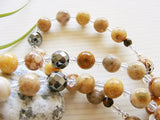 Handmade Rosary - Bamboo Leaf Agate-Jewellery-Serenity Gifts