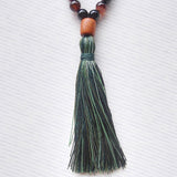 Handmade Mala Beads - Brown Banded Agate and Black Onyx-Mala Beads-Serenity Gifts