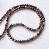 Handmade Mala Beads - Brown Banded Agate and Black Onyx-Mala Beads-Serenity Gifts