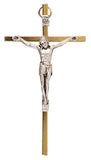 Wall Hanging Crucifix - Metal-Crucifixes-Serenity Gifts