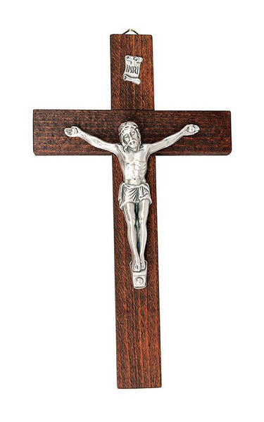 Wall Hanging Crucifix - Dark Wood-Crucifixes-Serenity Gifts