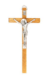Wall Hanging Crucifix - Natural Brown Wood-Crucifixes-Serenity Gifts