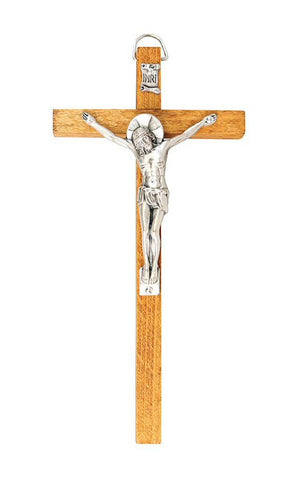 Wall Hanging Crucifix - Natural Brown Wood-Crucifixes-Serenity Gifts