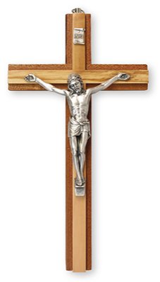 Wall Hanging Crucifix - Mahogany Wood-Crucifixes-Serenity Gifts