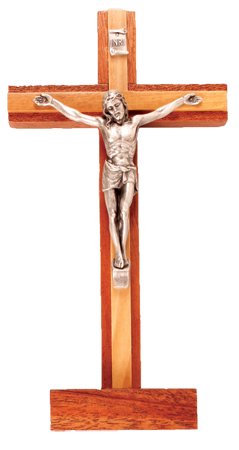 Standing Crucifix - Mahogany Wood-Crucifixes-Serenity Gifts