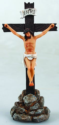 Standing Crucifix - 5" Florentine Resin-Crucifixes-Serenity Gifts