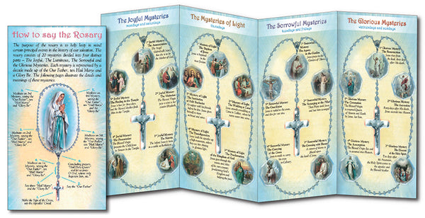 How To Say The Rosary Leaflet-how to pray the rosary leaflet-Serenity Gifts