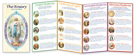 The Rosary For Children Leaflet-how to pray the rosary leaflet-Serenity Gifts