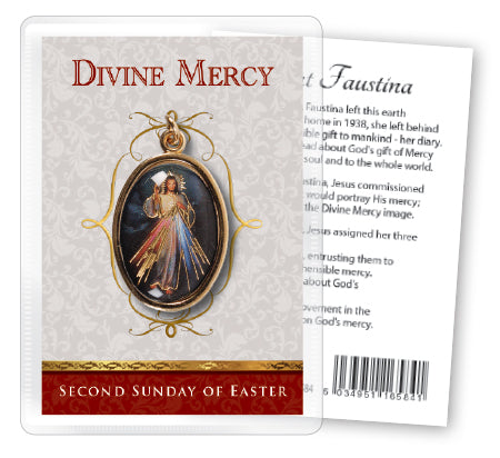 Medal with Prayer Card - Divine Mercy-Medal and prayer card-Serenity Gifts