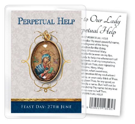 Medal with Prayer Card - Perpetual Help-Medal and prayer card-Serenity Gifts