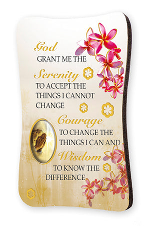 Fridge Magnet - Serenity Prayer Verse-Wooden Fridge Magnet-Serenity Gifts