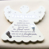 Footprints Verse Wood Plaque - Angel-Plaque-Serenity Gifts