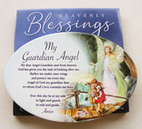 Guardian Angel Ceramic Oval Plaque-Wall Plaque-Serenity Gifts