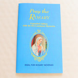 Pray The Rosary Booklet - Small-how to pray the rosary leaflet-Serenity Gifts