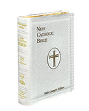 New Catholic Bible - St.Joseph - Compact - White-Bible-Serenity Gifts