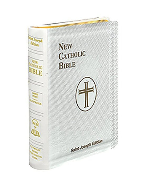New Catholic Bible - St.Joseph - Compact - White-Bible-Serenity Gifts