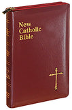 New Catholic Bible - St.Joseph - Compact - Burgundy with Leather Zip-Bible-Serenity Gifts