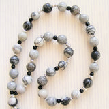 Handmade Anglican Rosary - Silver Smoked jasper-Rosary Beads-Serenity Gifts