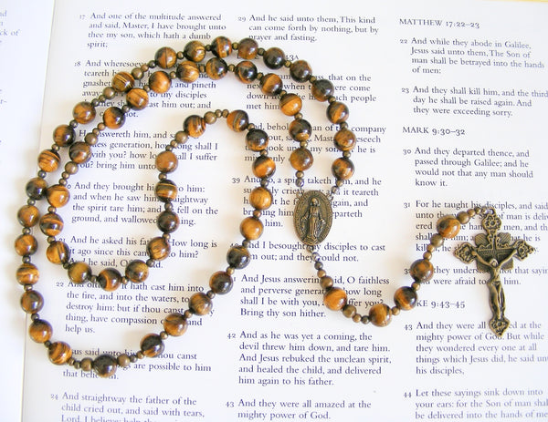 Miraculous Medal Rosary - Catholic Rosary - Handmade-Rosary Beads-Serenity Gifts