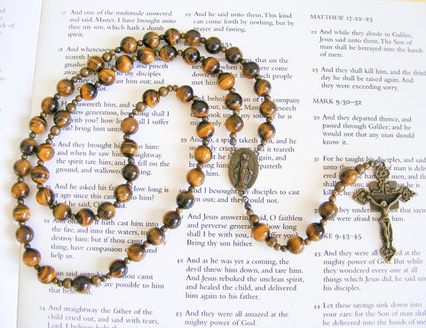 Miraculous Medal Rosary - Catholic Rosary - Handmade-Rosary Beads-Serenity Gifts