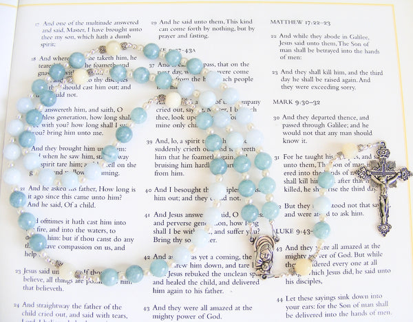 Holy Mother and Child Rosary - Handmade Catholic Rosary-Rosary Beads-Serenity Gifts