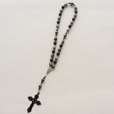 Handmade Anglican Rosary - Spider Web Jasper and Black Onyx-Jewellery-Serenity Gifts