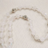 Handmade Anglican Rosary - Delicate Pink and White Jade-Jewellery-Serenity Gifts