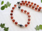 Handmade Anglican Rosary - Synthetic Amber and Hematite-Jewellery-Serenity Gifts