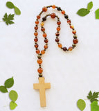 Handmade Anglican Rosary - Brown Banded Agate-Jewellery-Serenity Gifts