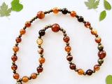 Handmade Anglican Rosary - Brown Banded Agate-Jewellery-Serenity Gifts