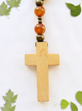 Handmade Anglican Rosary - Brown Banded Agate-Jewellery-Serenity Gifts