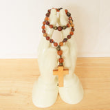 Handmade Anglican Rosary - Brown Banded Agate-Jewellery-Serenity Gifts