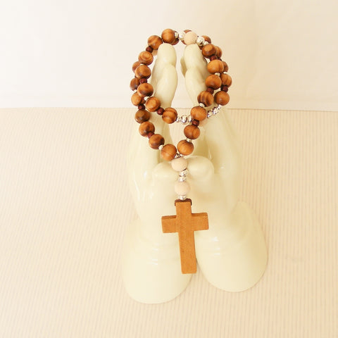 Handmade Anglican Rosary - Burly Wood-Rosary Beads-Serenity Gifts