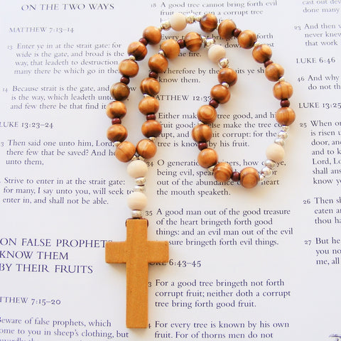 Handmade Anglican Rosary - Burly Wood-Rosary Beads-Serenity Gifts
