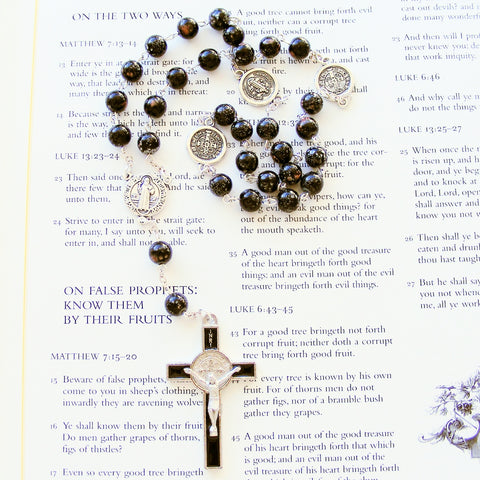Handmade Anglican Rosary - St. Benedict-Jewellery-Serenity Gifts