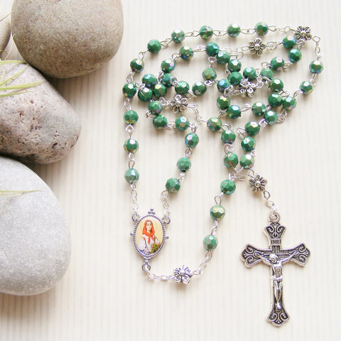 St Dymphna Rosary-Rosary Beads-Serenity Gifts
