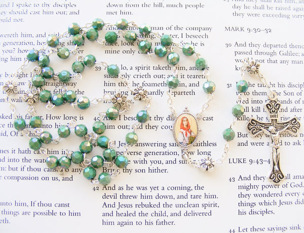 St Dymphna Rosary-Rosary Beads-Serenity Gifts
