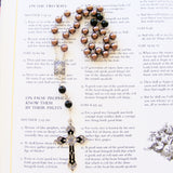 Handmade Anglican Rosary - Brown Faux Pearl-Christian Rosary-Serenity Gifts