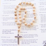 Handmade Anglican Rosary - Fossil Crinoid-Rosary Beads-Serenity Gifts