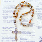 Handmade Anglican Rosary - Crazy Lace Agate-Jewellery-Serenity Gifts