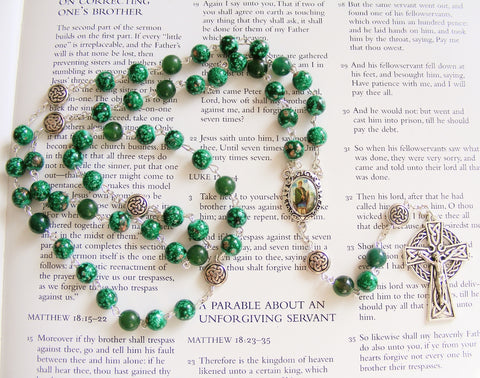 St Patrick Rosary - Handmade-Rosary Beads-Serenity Gifts