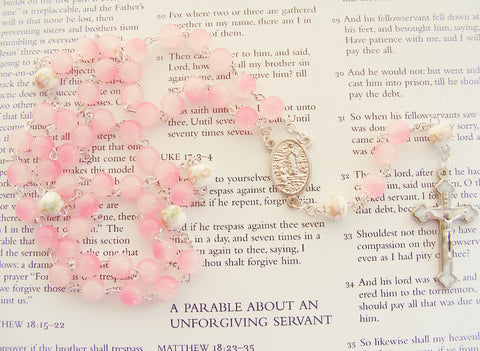 Our Lady of Lourdes / St Bernadette Rosary-Rosary Beads-Serenity Gifts