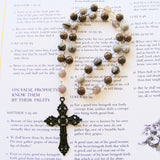 Handmade Anglican Rosary - Spider Web Jasper-Rosary Beads-Serenity Gifts