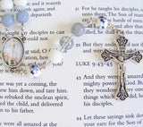 Our Lady of Lourdes Rosary with Unique Centrepiece - Handmade-Rosary Beads-Serenity Gifts