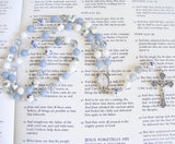 Our Lady of Lourdes Rosary with Unique Centrepiece - Handmade-Rosary Beads-Serenity Gifts
