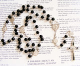 St Benedict Rosary - Handmade Catholic Rosary - Black-Rosary Beads-Serenity Gifts
